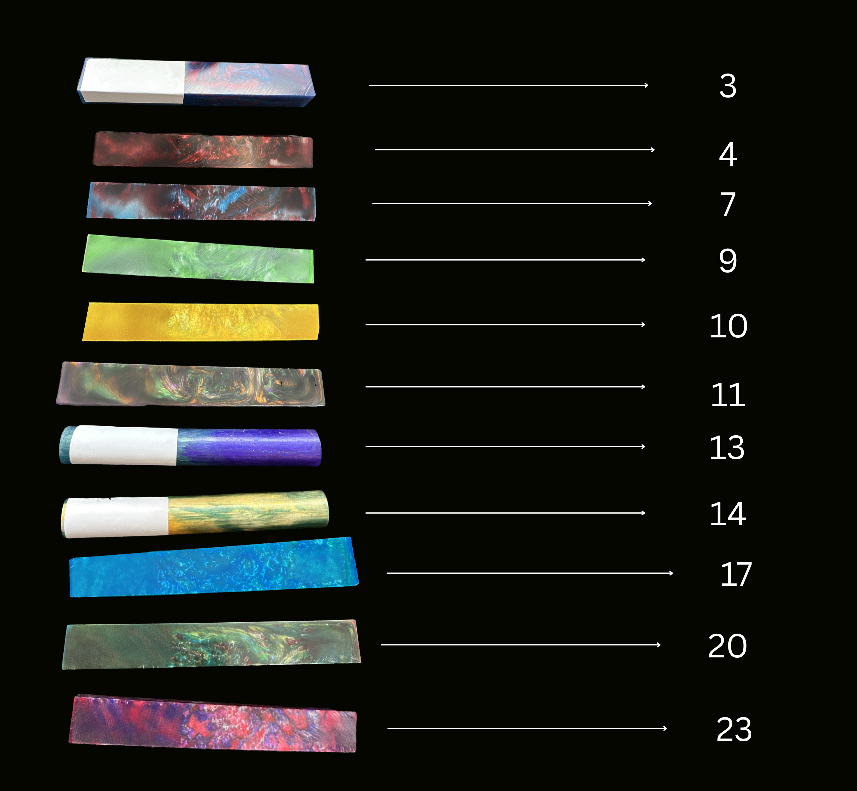 Custom Resin Pen Blanks
