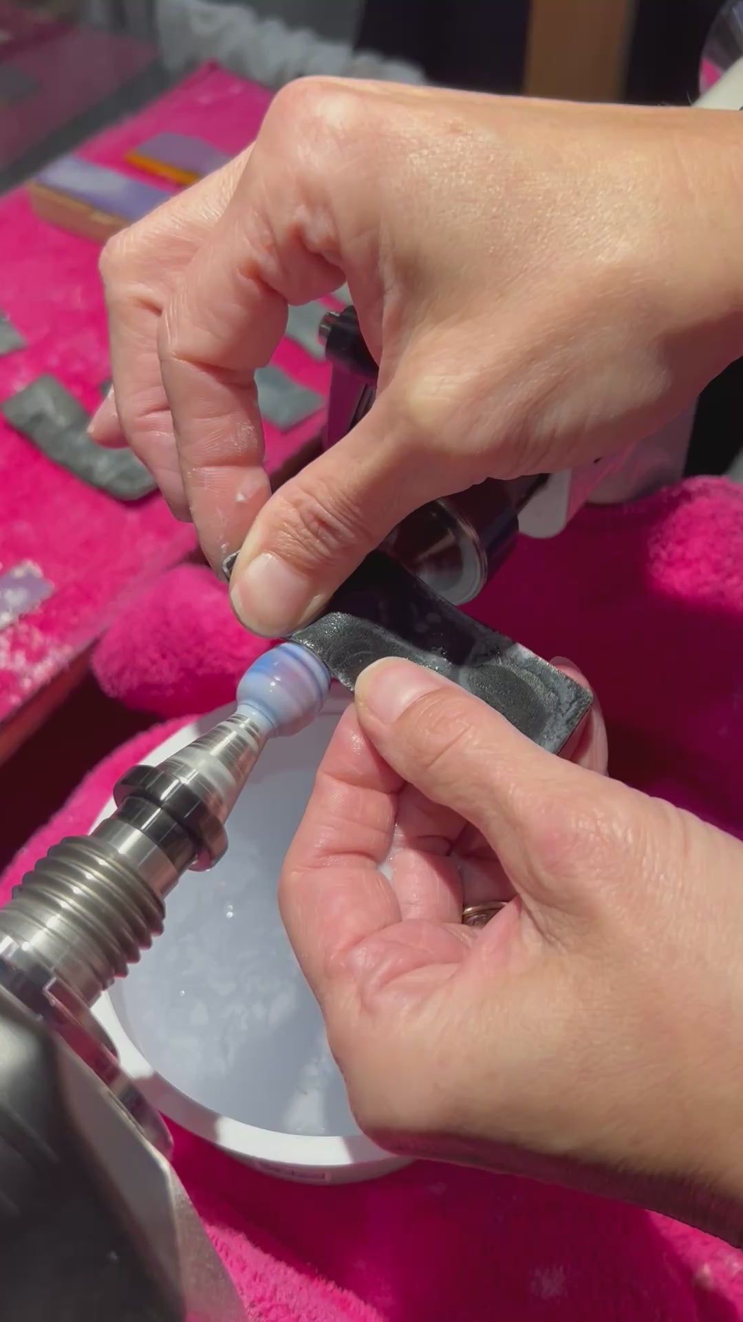 Lathe Buddyᵀᴹ 4.0  Hand-Dyed | Wet Sanding Lathe Bed Protector